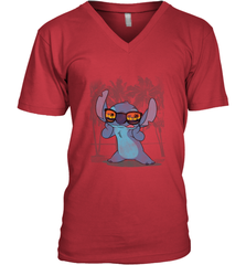 Disney Lilo and Stitch Hawaii Beach Men's V-Neck T-Shirt Men's V-Neck T-Shirt - HorseTee