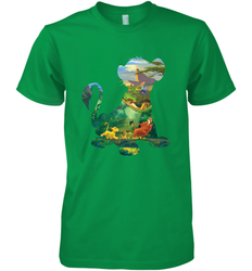 Disney Lion King Simba Silhouette Graphic Men's Premium T-Shirt