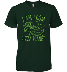 Disney Pixar Toy Story Neon Green Alien Pizza Planet I Am From Pizza Planet Men's Premium T-Shirt Men's Premium T-Shirt - HorseTee