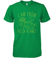 Disney Pixar Toy Story Neon Green Alien Pizza Planet I Am From Pizza Planet Men's Premium T-Shirt Men's Premium T-Shirt - HorseTee