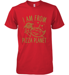 Disney Pixar Toy Story Neon Green Alien Pizza Planet I Am From Pizza Planet Men's Premium T-Shirt Men's Premium T-Shirt - HorseTee