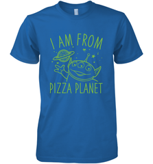 Disney Pixar Toy Story Neon Green Alien Pizza Planet I Am From Pizza Planet Men's Premium T-Shirt Men's Premium T-Shirt - HorseTee