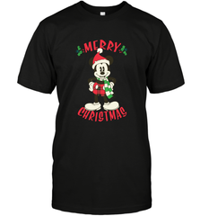 Disney Vintage Mickey Mouse Merry Christmas Men's T-Shirt Men's T-Shirt - HorseTee
