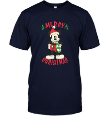 Disney Vintage Mickey Mouse Merry Christmas Men's T-Shirt Men's T-Shirt - HorseTee