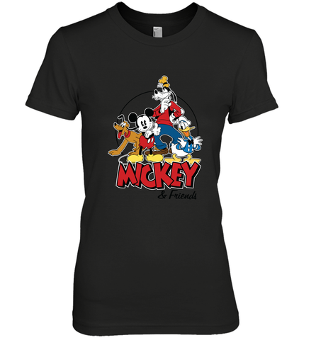Disney Mickey Mouse and Friends Women's Premium T-Shirt Women's Premium T-Shirt / Black / XS Women's Premium T-Shirt - HorseTee