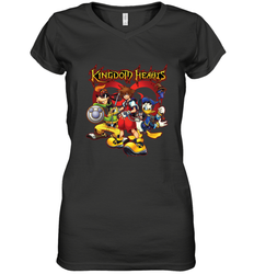 Disney Kingdom Hearts Team Ready Women's V-Neck T-Shirt
