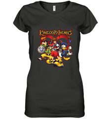 Disney Kingdom Hearts Team Ready Women's V-Neck T-Shirt Women's V-Neck T-Shirt - HorseTee