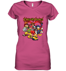 Disney Kingdom Hearts Team Ready Women's V-Neck T-Shirt Women's V-Neck T-Shirt - HorseTee