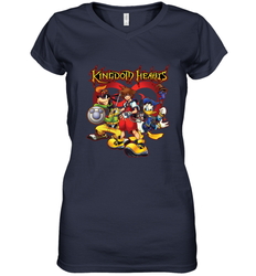 Disney Kingdom Hearts Team Ready Women's V-Neck T-Shirt