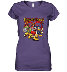 Disney Kingdom Hearts Team Ready Women's V-Neck T-Shirt Women's V-Neck T-Shirt - HorseTee