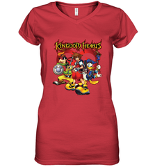 Disney Kingdom Hearts Team Ready Women's V-Neck T-Shirt Women's V-Neck T-Shirt - HorseTee