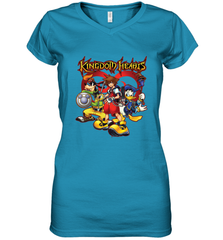 Disney Kingdom Hearts Team Ready Women's V-Neck T-Shirt Women's V-Neck T-Shirt - HorseTee