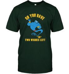 Disney Aladdin Genie So You Have Two Wishes Left Portrait Men's T-Shirt Men's T-Shirt - HorseTee