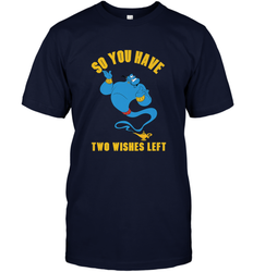 Disney Aladdin Genie So You Have Two Wishes Left Portrait Men's T-Shirt