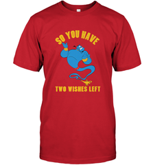 Disney Aladdin Genie So You Have Two Wishes Left Portrait Men's T-Shirt Men's T-Shirt - HorseTee