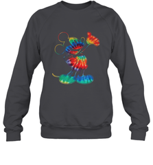 Disney Tie Dye Mickey Mouse Crewneck Sweatshirt Crewneck Sweatshirt - HorseTee