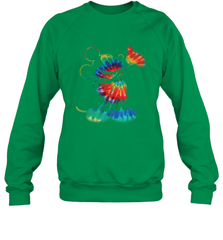 Disney Tie Dye Mickey Mouse Crewneck Sweatshirt Crewneck Sweatshirt - HorseTee