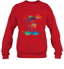 Disney Tie Dye Mickey Mouse Crewneck Sweatshirt Crewneck Sweatshirt - HorseTee