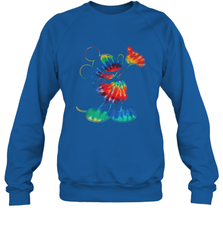 Disney Tie Dye Mickey Mouse Crewneck Sweatshirt Crewneck Sweatshirt - HorseTee