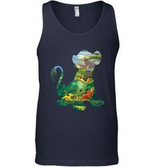 Disney Lion King Simba Silhouette Graphic Men's Tank Top Men's Tank Top - HorseTee