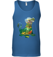 Disney Lion King Simba Silhouette Graphic Men's Tank Top Men's Tank Top - HorseTee