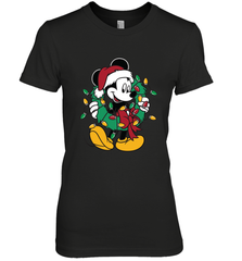 Disney Mickey Mouse Christmas Lights Women's Premium T-Shirt Women's Premium T-Shirt - HorseTee