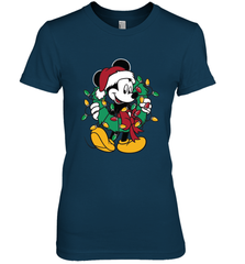 Disney Mickey Mouse Christmas Lights Women's Premium T-Shirt Women's Premium T-Shirt - HorseTee