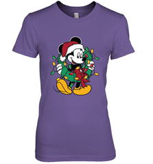 Disney Mickey Mouse Christmas Lights Women's Premium T-Shirt Women's Premium T-Shirt - HorseTee