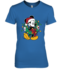 Disney Mickey Mouse Christmas Lights Women's Premium T-Shirt Women's Premium T-Shirt - HorseTee