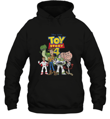 Disney Pixar Toy Story 4 Main Cast Movie Logo Poster Hooded Sweatshirt Hooded Sweatshirt - HorseTee