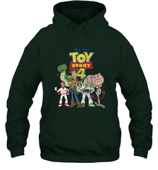 Disney Pixar Toy Story 4 Main Cast Movie Logo Poster Hooded Sweatshirt Hooded Sweatshirt - HorseTee