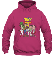 Disney Pixar Toy Story 4 Main Cast Movie Logo Poster Hooded Sweatshirt Hooded Sweatshirt - HorseTee