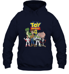 Disney Pixar Toy Story 4 Main Cast Movie Logo Poster Hooded Sweatshirt Hooded Sweatshirt - HorseTee
