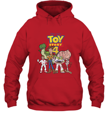 Disney Pixar Toy Story 4 Main Cast Movie Logo Poster Hooded Sweatshirt Hooded Sweatshirt - HorseTee