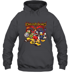 Disney Kingdom Hearts Team Ready Hooded Sweatshirt Hooded Sweatshirt - HorseTee