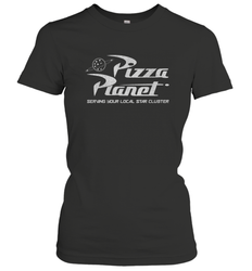 Disney Pixar Toy Story Pizza Planet Distressed Logo Women's T-Shirt