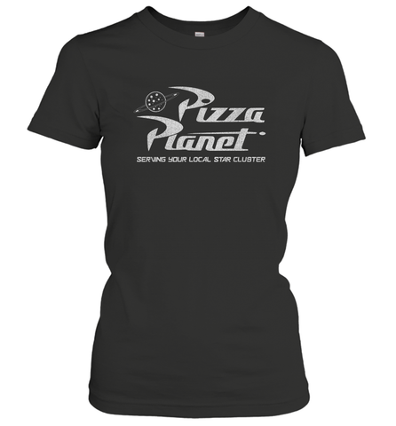 Disney Pixar Toy Story Pizza Planet Distressed Logo Women's T-Shirt