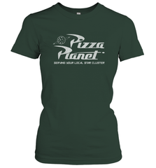 Disney Pixar Toy Story Pizza Planet Distressed Logo Women's T-Shirt Women's T-Shirt - HorseTee