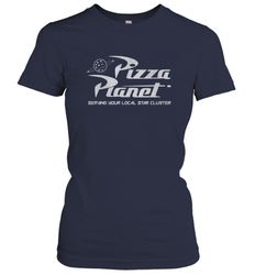 Disney Pixar Toy Story Pizza Planet Distressed Logo Women's T-Shirt