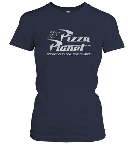 Disney Pixar Toy Story Pizza Planet Distressed Logo Women's T-Shirt