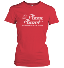 Disney Pixar Toy Story Pizza Planet Distressed Logo Women's T-Shirt Women's T-Shirt - HorseTee