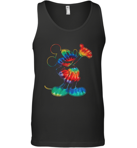 Disney Tie Dye Mickey Mouse Men's Tank Top Men's Tank Top / Black / XS Men's Tank Top - HorseTee