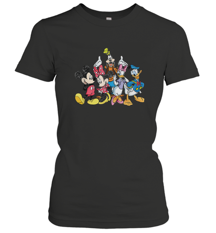 Disney Mickey and Friends Women's T-Shirt Women's T-Shirt / Black / S Women's T-Shirt - HorseTee
