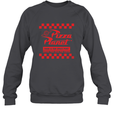 Disney Pixar Toy Story Pizza Planet Checkered Logo Crewneck Sweatshirt Crewneck Sweatshirt - HorseTee