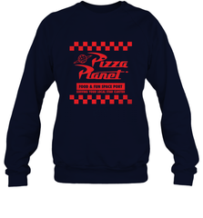 Disney Pixar Toy Story Pizza Planet Checkered Logo Crewneck Sweatshirt Crewneck Sweatshirt - HorseTee
