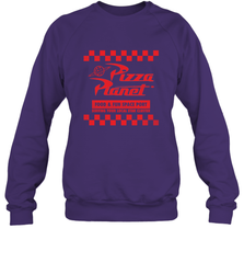 Disney Pixar Toy Story Pizza Planet Checkered Logo Crewneck Sweatshirt Crewneck Sweatshirt - HorseTee