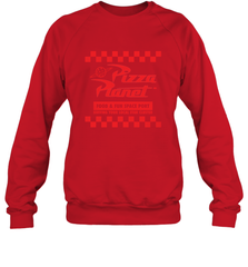 Disney Pixar Toy Story Pizza Planet Checkered Logo Crewneck Sweatshirt Crewneck Sweatshirt - HorseTee