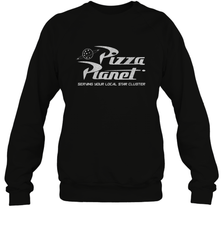 Disney Pixar Toy Story Pizza Planet Distressed Logo Crewneck Sweatshirt Crewneck Sweatshirt - HorseTee