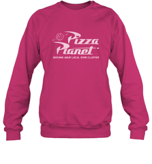 Disney Pixar Toy Story Pizza Planet Distressed Logo Crewneck Sweatshirt Crewneck Sweatshirt - HorseTee