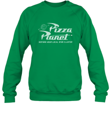 Disney Pixar Toy Story Pizza Planet Distressed Logo Crewneck Sweatshirt Crewneck Sweatshirt - HorseTee